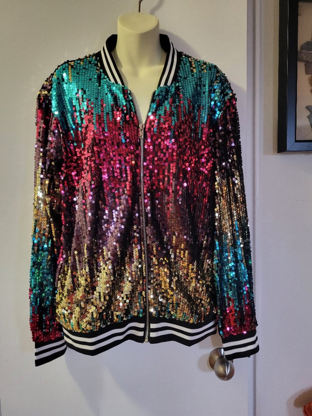 WOMEN'S  SEQUIN LONG SLEEVE JACKET